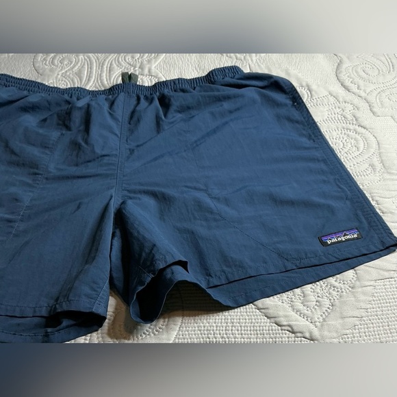 #Patagonia” Men's Navy Athletic Shorts blue navy - Picture 3 of 9